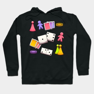 Classic Board Game Elements Hoodie